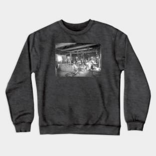 Workshop Woodworker Wood Vintage Photo Crewneck Sweatshirt